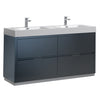 Fresca Valencia Free Standing Double Sink Modern Bathroom Vanity