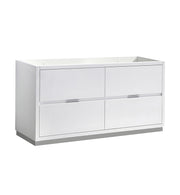 Fresca Valencia 60`` Free Standing Double Sink Modern Bathroom Cabinet