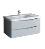 Fresca Tuscany Wall Hung Modern Bathroom Cabinet w/ Integrated Sink