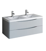 Fresca Tuscany  Wall Hung Modern Bathroom Cabinet w/ Integrated Double Sink