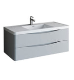 Fresca Tuscany Wall Hung Modern Bathroom Cabinet w/ Integrated Sink