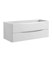 Fresca Tuscany 48`` Wall Hung Double Sink Modern Bathroom Cabinet