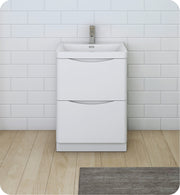 Fresca Tuscany Free Standing Modern Bathroom Cabinet w/ Integrated Sink