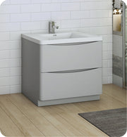 Fresca Tuscany Free Standing Modern Bathroom Cabinet w/ Integrated Sink