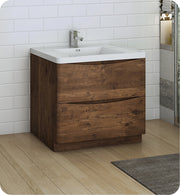 Fresca Tuscany Free Standing Modern Bathroom Cabinet w/ Integrated Sink