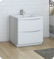 Fresca Tuscany Free Standing Modern Bathroom Cabinet w/ Integrated Sink