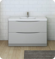 Fresca Tuscany Free Standing Modern Bathroom Cabinet w/ Integrated Sink