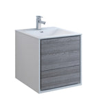 Fresca Catania Wall Hung Modern Bathroom Cabinet w/ Integrated Sink