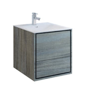 Fresca Catania Wall Hung Modern Bathroom Cabinet w/ Integrated Sink
