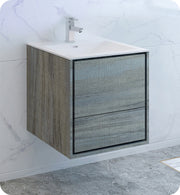 Fresca Catania Wall Hung Modern Bathroom Cabinet w/ Integrated Sink
