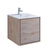 Fresca Catania Wall Hung Modern Bathroom Cabinet w/ Integrated Sink