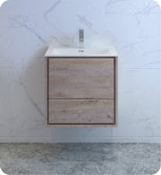 Fresca Catania Wall Hung Modern Bathroom Cabinet w/ Integrated Sink