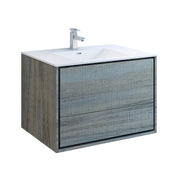 Fresca Catania Wall Hung Modern Bathroom Cabinet w/ Integrated Sink