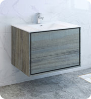 Fresca Catania Wall Hung Modern Bathroom Cabinet w/ Integrated Sink