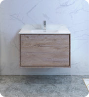 Fresca Catania Wall Hung Modern Bathroom Cabinet w/ Integrated Sink