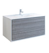 Fresca Catania Wall Hung Modern Bathroom Cabinet w/ Integrated Sink