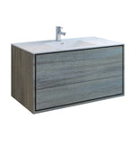 Fresca Catania Wall Hung Modern Bathroom Cabinet w/ Integrated Sink