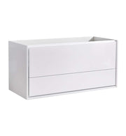 Fresca Catania 48`` Wall Hung Double Sink Modern Bathroom Cabinet