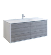 Fresca Catania Wall Hung Modern Bathroom Cabinet w/ Integrated Single Sink