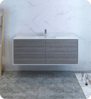 Fresca Catania Wall Hung Modern Bathroom Cabinet w/ Integrated Single Sink