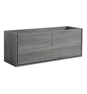 Fresca Catania 60`` Wall Hung Double Sink Modern Bathroom Cabinet