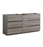 Fresca Lazzaro 72`` Free Standing Double Sink Modern Bathroom Cabinet