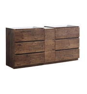 Fresca Lazzaro 72`` Free Standing Double Sink Modern Bathroom Cabinet
