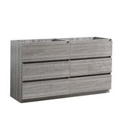 Fresca Lazzaro 60`` Free Standing Double Sink Modern Bathroom Cabinet