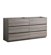 Fresca Lazzaro 60`` Free Standing Double Sink Modern Bathroom Cabinet