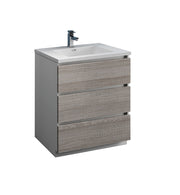Fresca Lazzaro Free Standing Modern Bathroom Cabinet w/ Integrated Sink