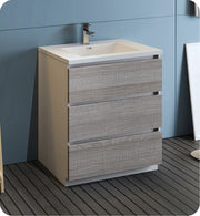 Fresca Lazzaro Free Standing Modern Bathroom Cabinet w/ Integrated Sink
