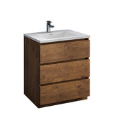 Fresca Lazzaro Free Standing Modern Bathroom Cabinet w/ Integrated Sink