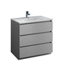 Fresca Lazzaro Free Standing Modern Bathroom Cabinet w/ Integrated Sink