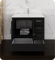 Fresca Imperia Free Standing Modern Bathroom Cabinet w/ Integrated Sink - Right Version