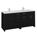 Fresca Imperia Free Standing Double Sink Modern Bathroom Cabinet w/ Integrated Sink