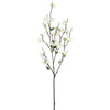 Vickerman FD170501-3 40" Artificial White Cherry Blossom Spray, Set of 3