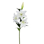 Vickerman FD190511 36" Artificial White Real Touch Lily Spray, Pack of 2