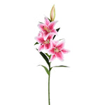 Vickerman FD190570 36" Artificial Pink Real Touch Lily Spray, Pack of 2