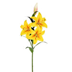 Vickerman FD190578 36" Artificial Yellow Real Touch Lily Spray, Pack of 2