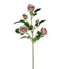 Vickerman FD190887 28" Artificial Dusty Grey Rose Spray, Set of 3