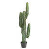 Vickerman FE180201 45" Artificial Green Finger Cactus in Gray & Light Red Pot
