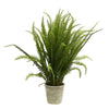 Vickerman FE180601 27" Artificial Green Grass in Paper Pot