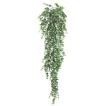 Vickerman FF170101-2 32" Artificial Green Hanging Mini Leaf Eucalyptus Bush, Pack of 2