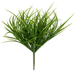 Vickerman FF180501 16" Artificial Green Grass Bush UV Coated, Set of 3