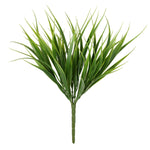 Vickerman FF180801 12" Artificial Green Grass Bush, 6 per Bag