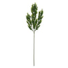 Vickerman FF181001 25.5" Artificial Green Mini Leaf Bush UV Coated, Set of 4