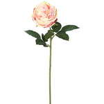 Vickerman FH170501 25" Artificial Light Pink Open Rose Stem, 6 per Bag