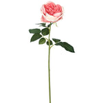 Vickerman FH170502 25" Artificial Dark Pink Open Rose Stem, 6 per Bag