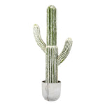 Vickerman FH181501 36" Artificial Green & White Cactus Plant