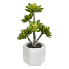 Vickerman FH191213 13" Artificial Succulent In Cement Pot